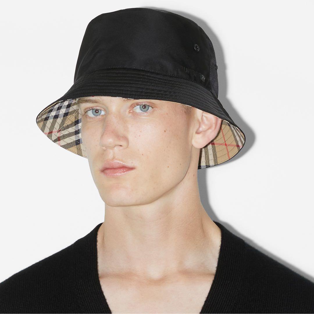 “最安値”Burberry リバーシブル バケットハット yvngboi p着用