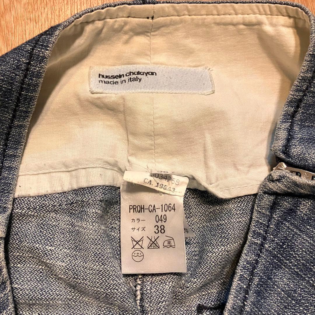 04AW Hussein Chalayan 変形多重ボタンレイヤーデニム