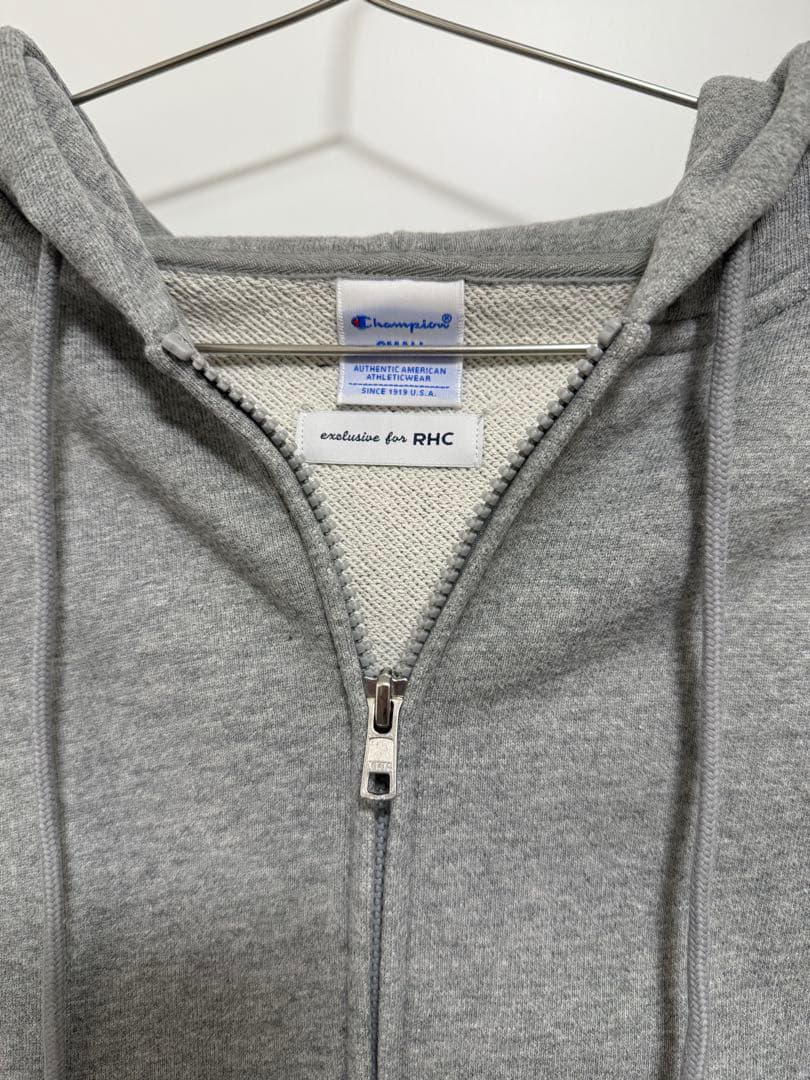 Champion RHCコラボ フルジップフーディ グレー