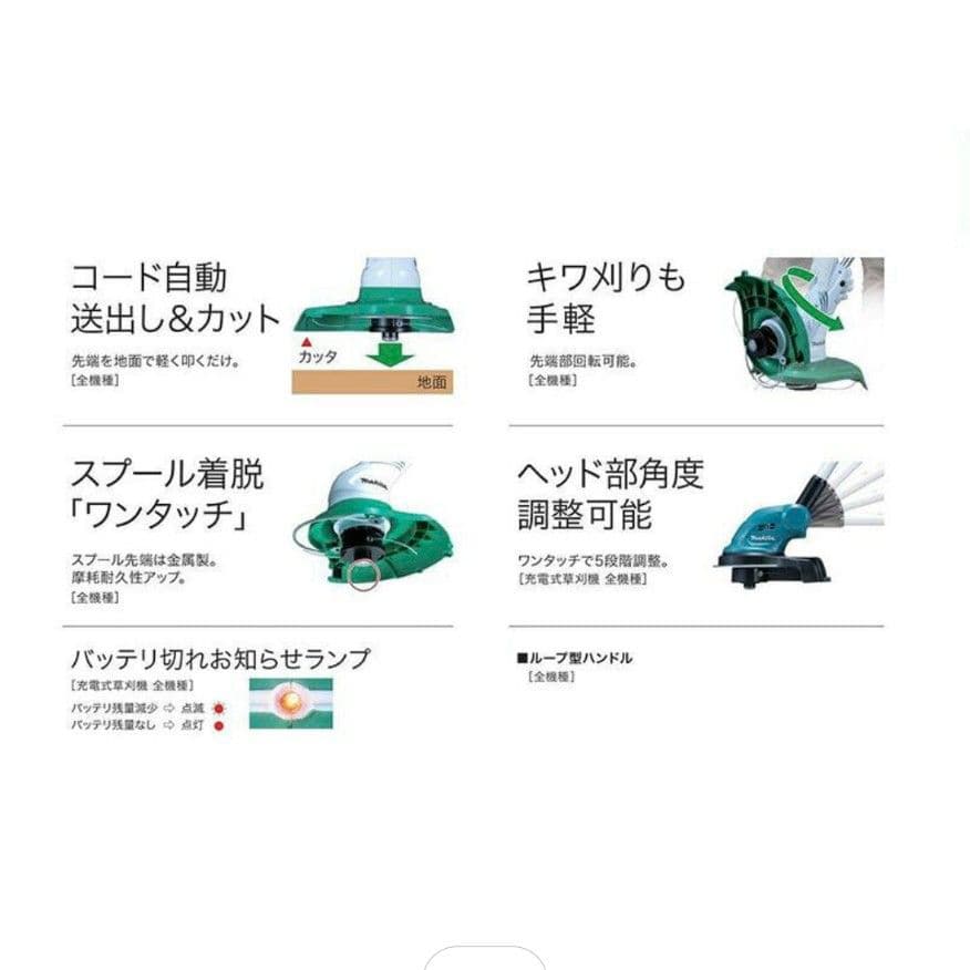 マキタ 充電式草刈機 本体のみ 刈込幅260mm MUR140DZ makita
