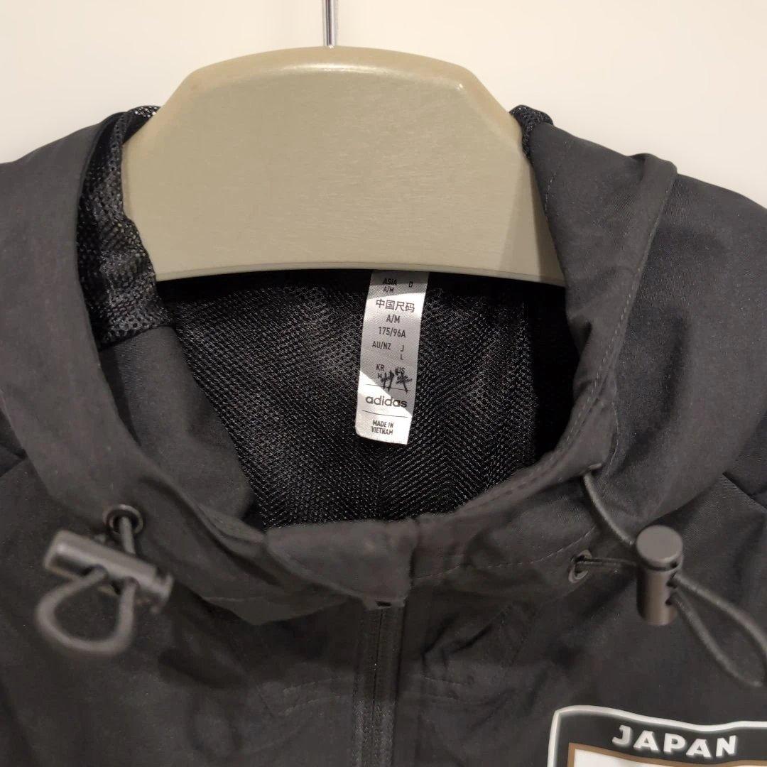 adidas 日本代表 ピステ ウィンドブレーカー 黒　Ｌサイズ　記名有り