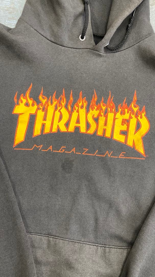 【スラッシャー】ヘインズ社製90's XXL オールドスケート墨黒サンフェード