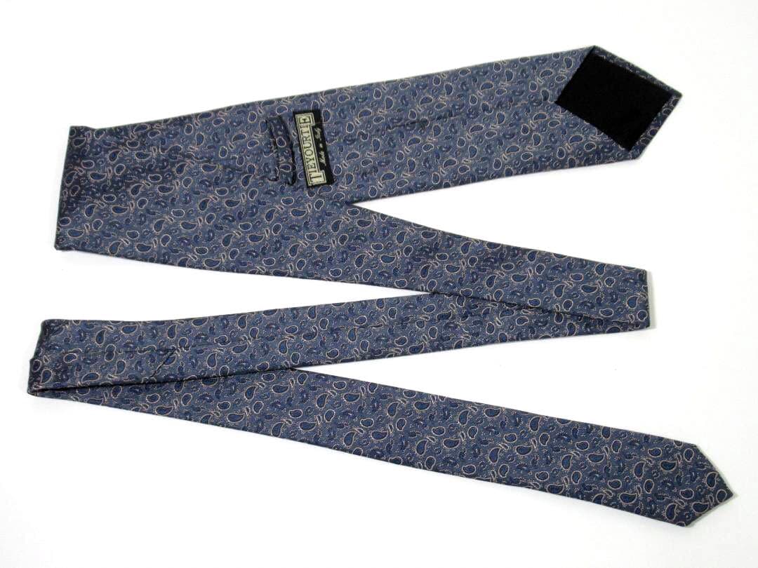 TIEYOURTIE タイユアタイ シルク ネクタイ ペイズリー柄 ブルー系