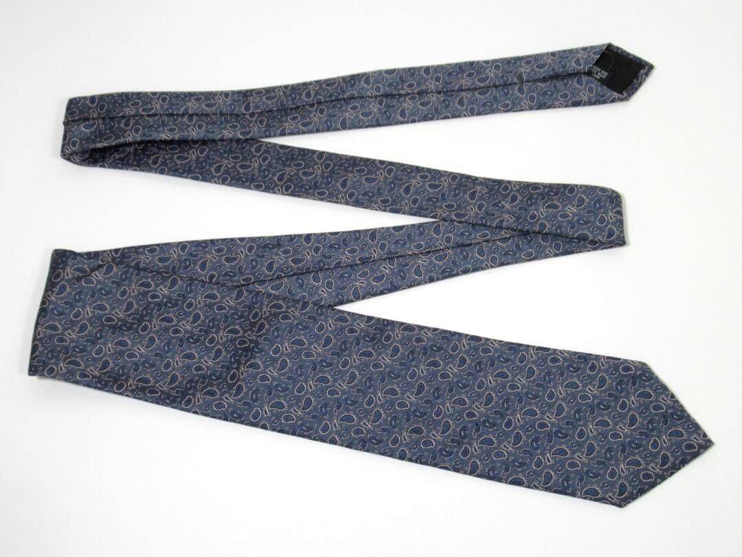TIEYOURTIE タイユアタイ シルク ネクタイ ペイズリー柄 ブルー系