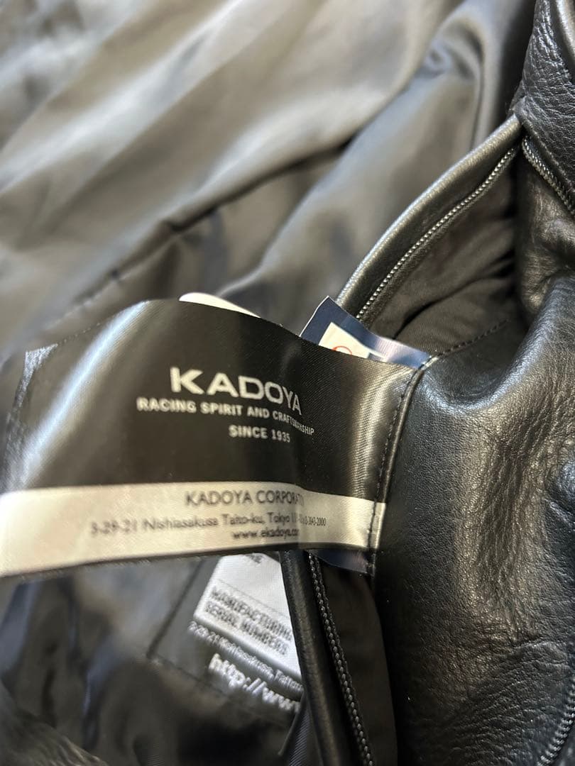 【KADOYA】シングルライダースジャケット