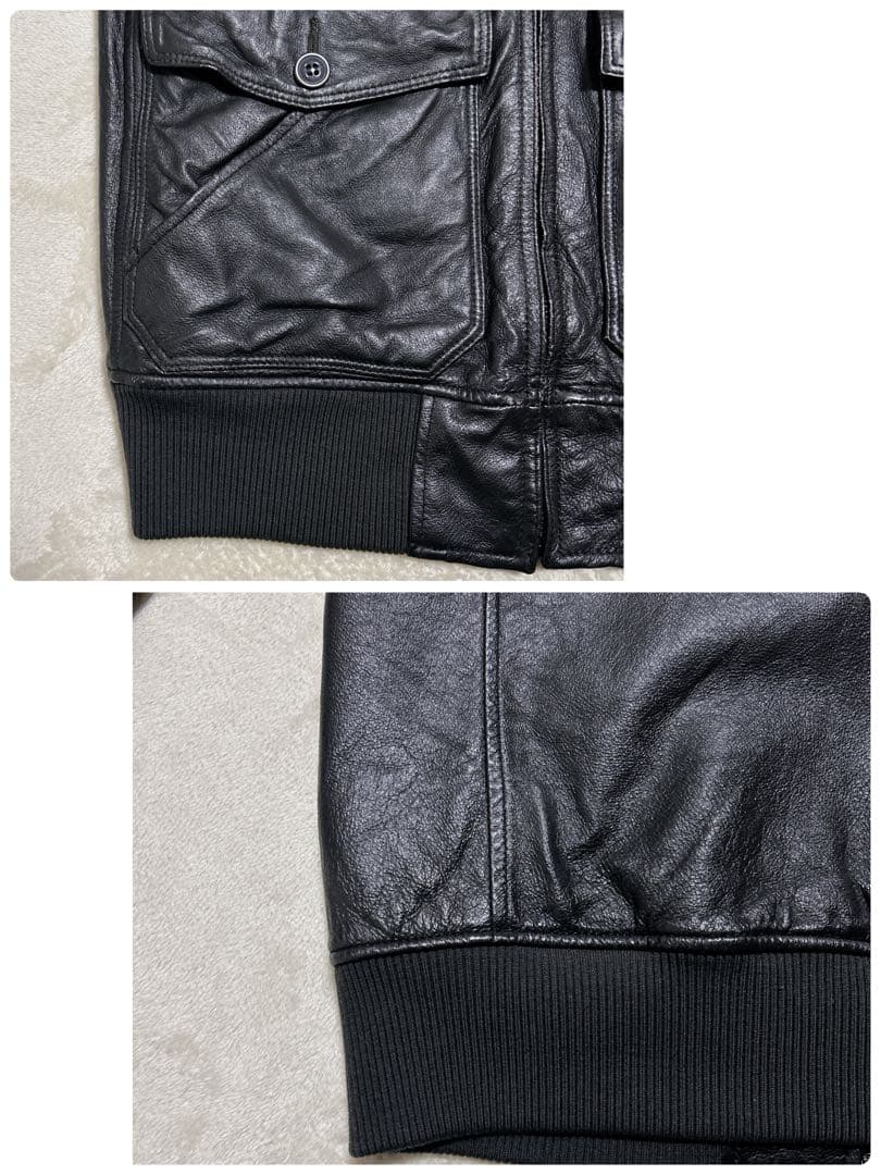 HYSTERIC GLAMOUR フーデッド レザージャケット S ヒスグラ