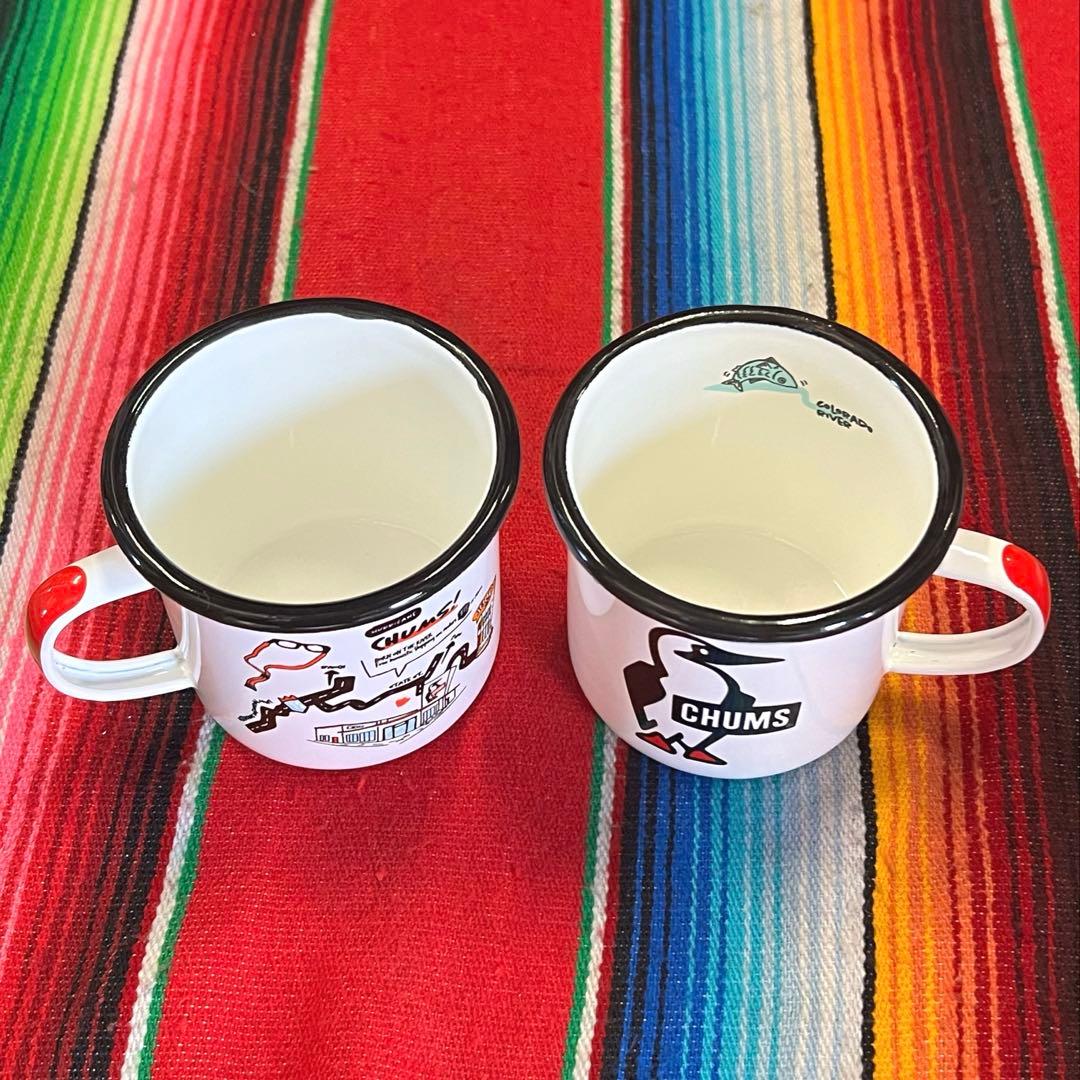 CHUMS Enamel kettle チャムス ケトル&マグ 2つ　ホーロー
