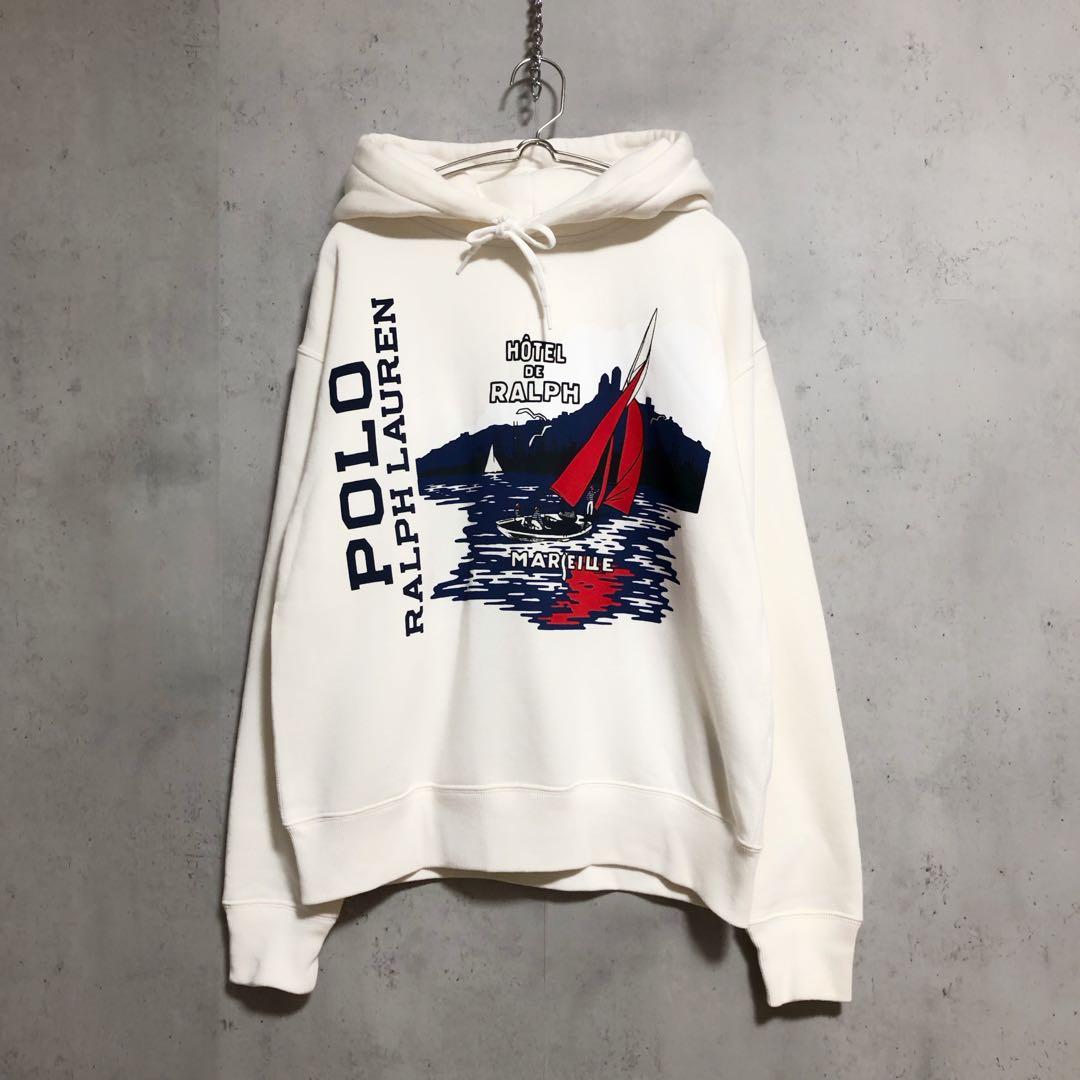美品Polo Ralph Lauren ポロラルフローレン グラフィックパーカー