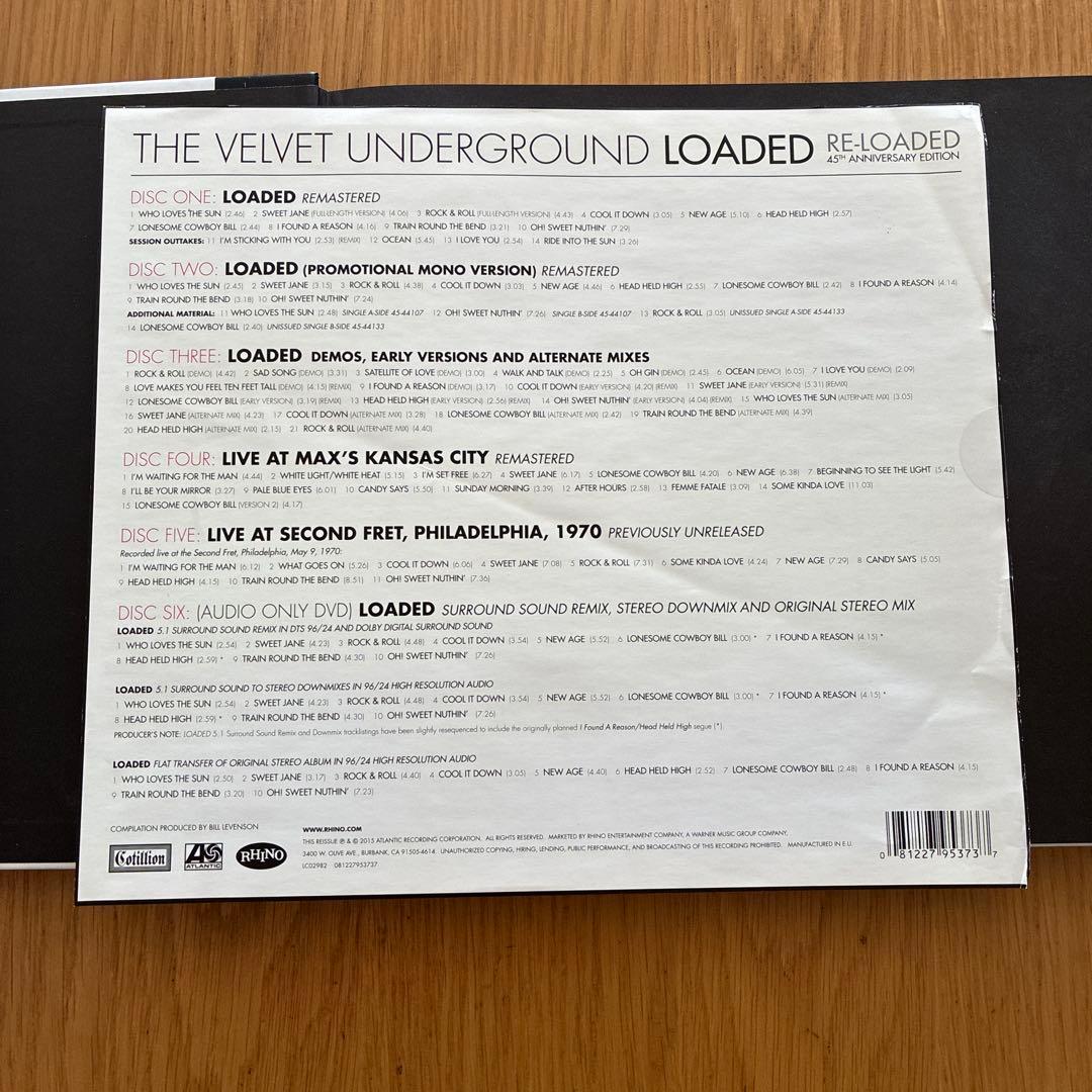 ベルベットアンダーグラウンドLoaded 45周年アニヴァーサリーCD5DVD1