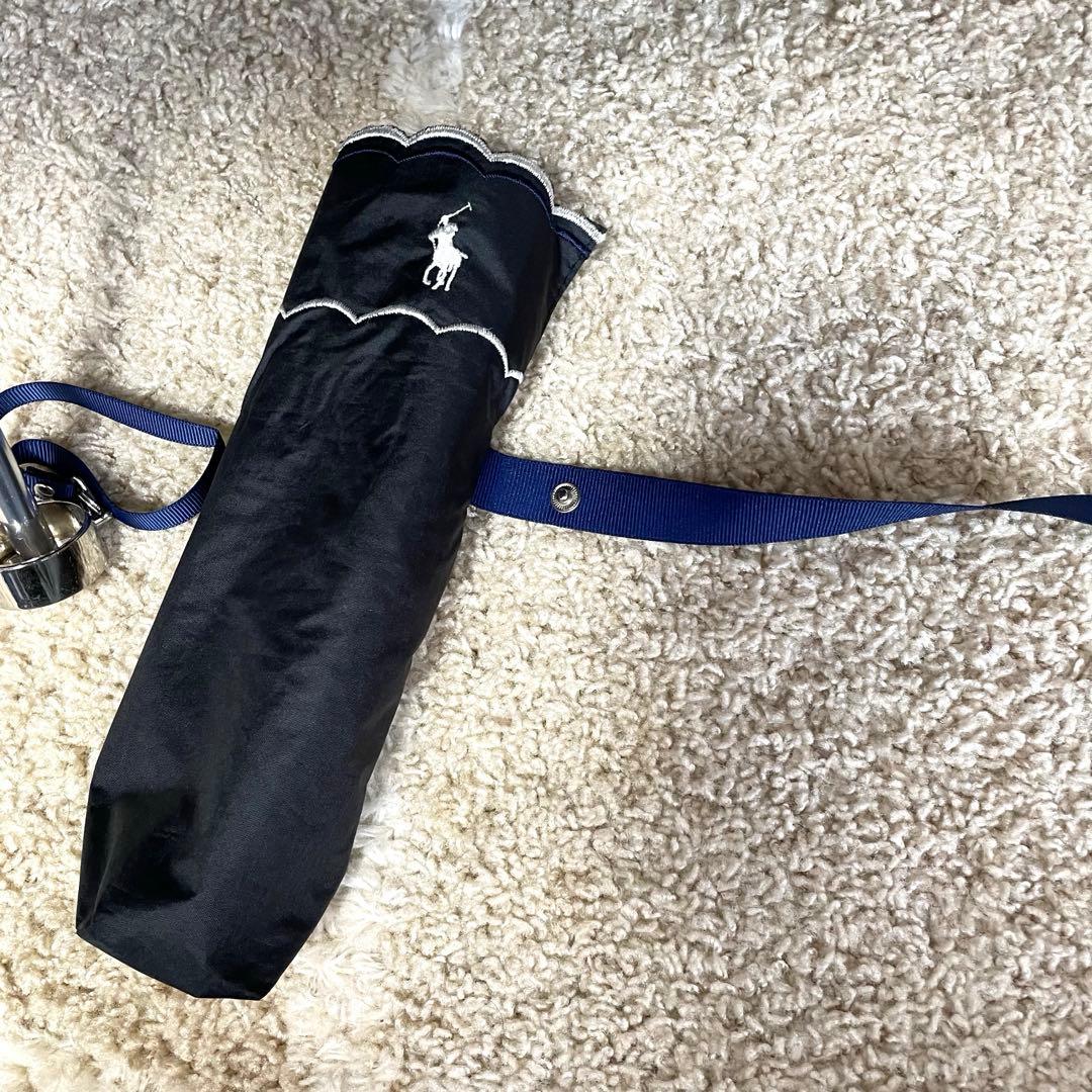 POLO RALPH LAUREN 晴雨兼用傘　折りたたみ傘　ユニセックス　黒