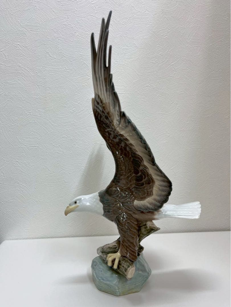 LLADRO リヤドロ 鷲 イーグル 陶器 置物 大型 ※一部破損あり