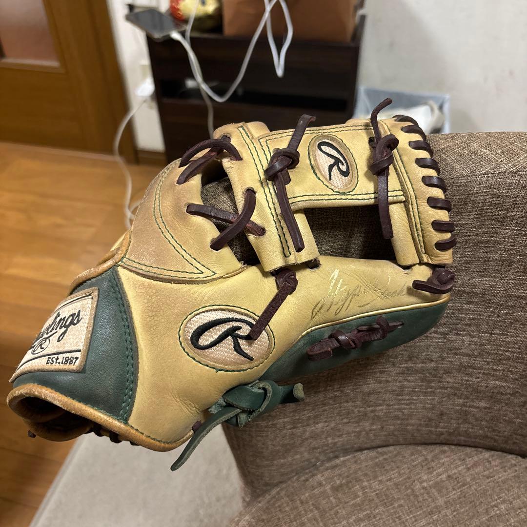 Rawlings 軟式グローブ ベージュ/グリーン