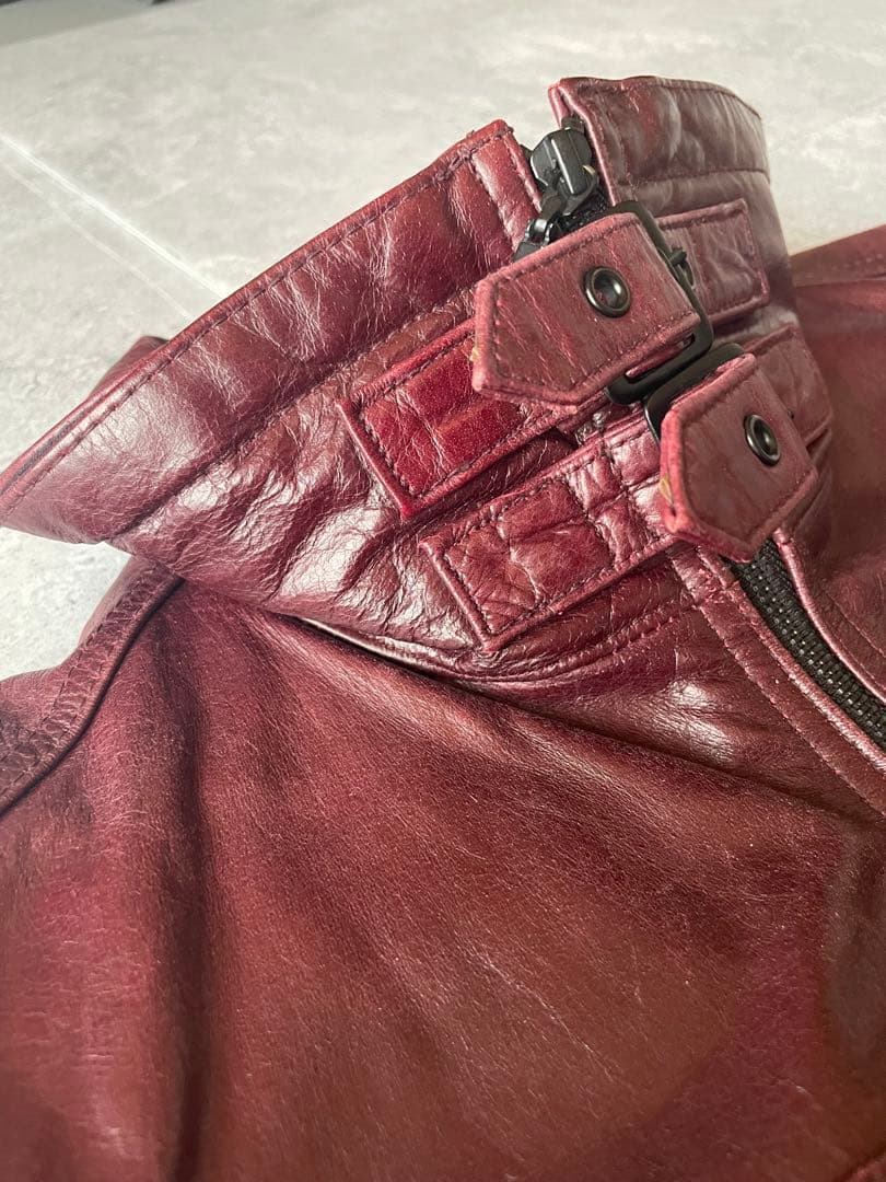 Vintage レザージャケット シングルライダース グランジ y2k ロック