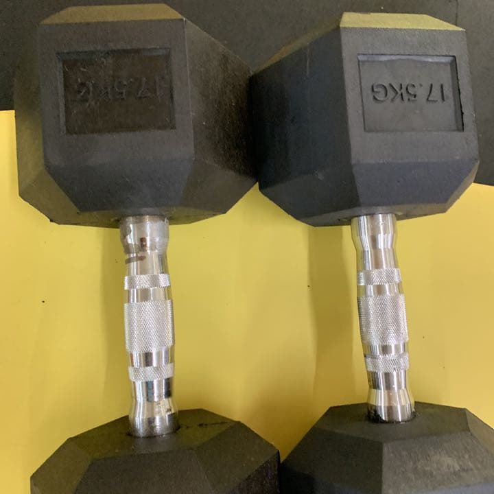 ラバーヘックス  ダンベル　5kg 6kg7kg8kg9kg10kg 各2個