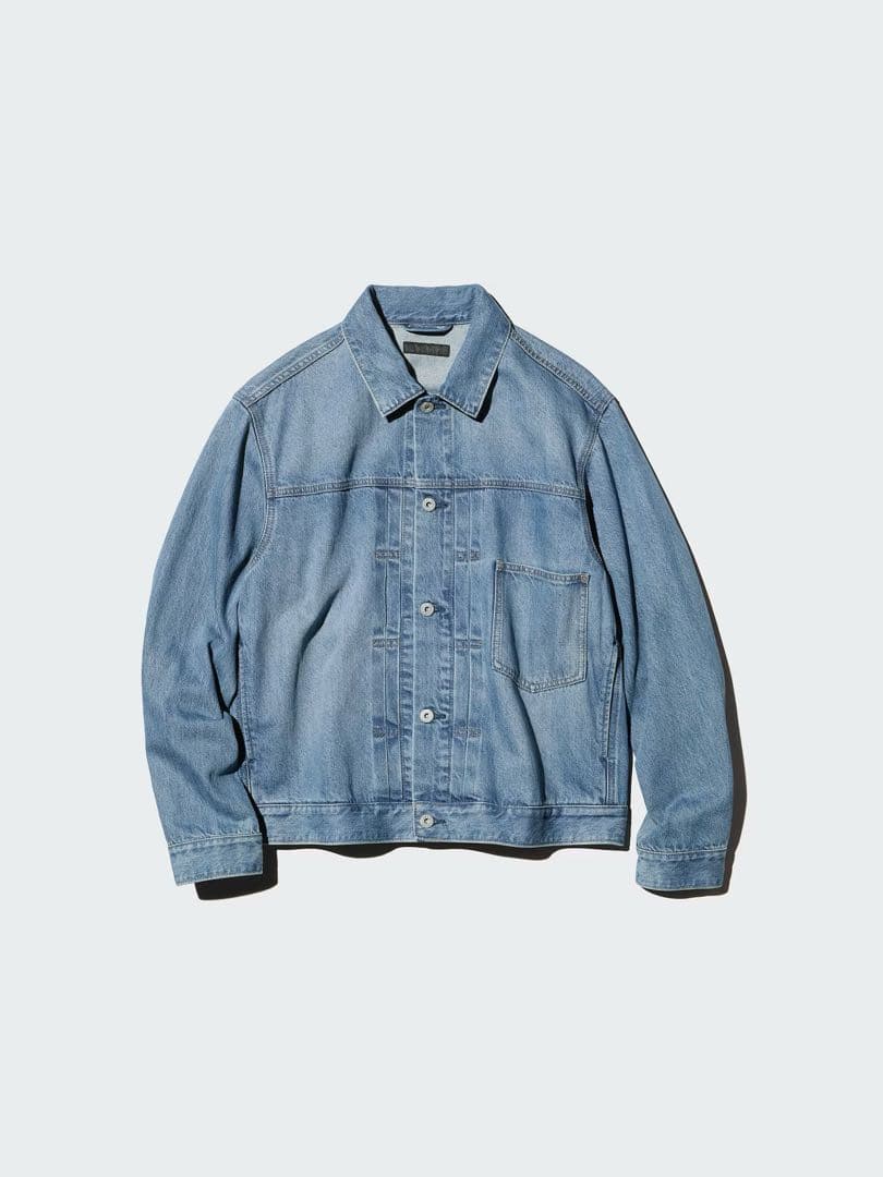 新品UNIQLOデニムトラッカージャケット　ユニクロ