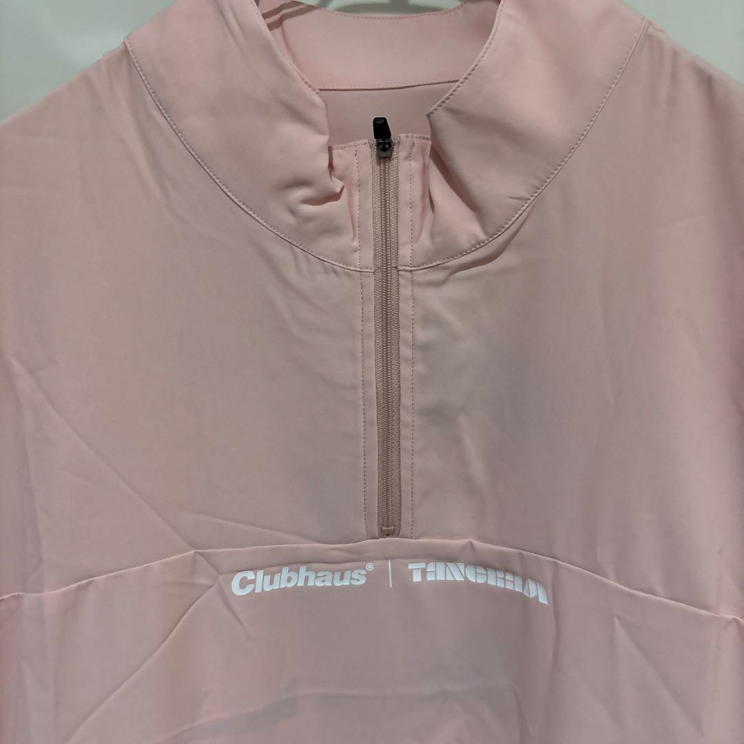 Clubhaus | tangramピンク ハーフジップシャツ XL