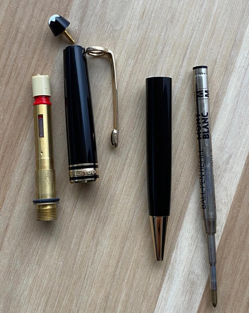 美品 モンブラン 164 クラシック ブラックx ゴールド ドイツ製 ボールペン