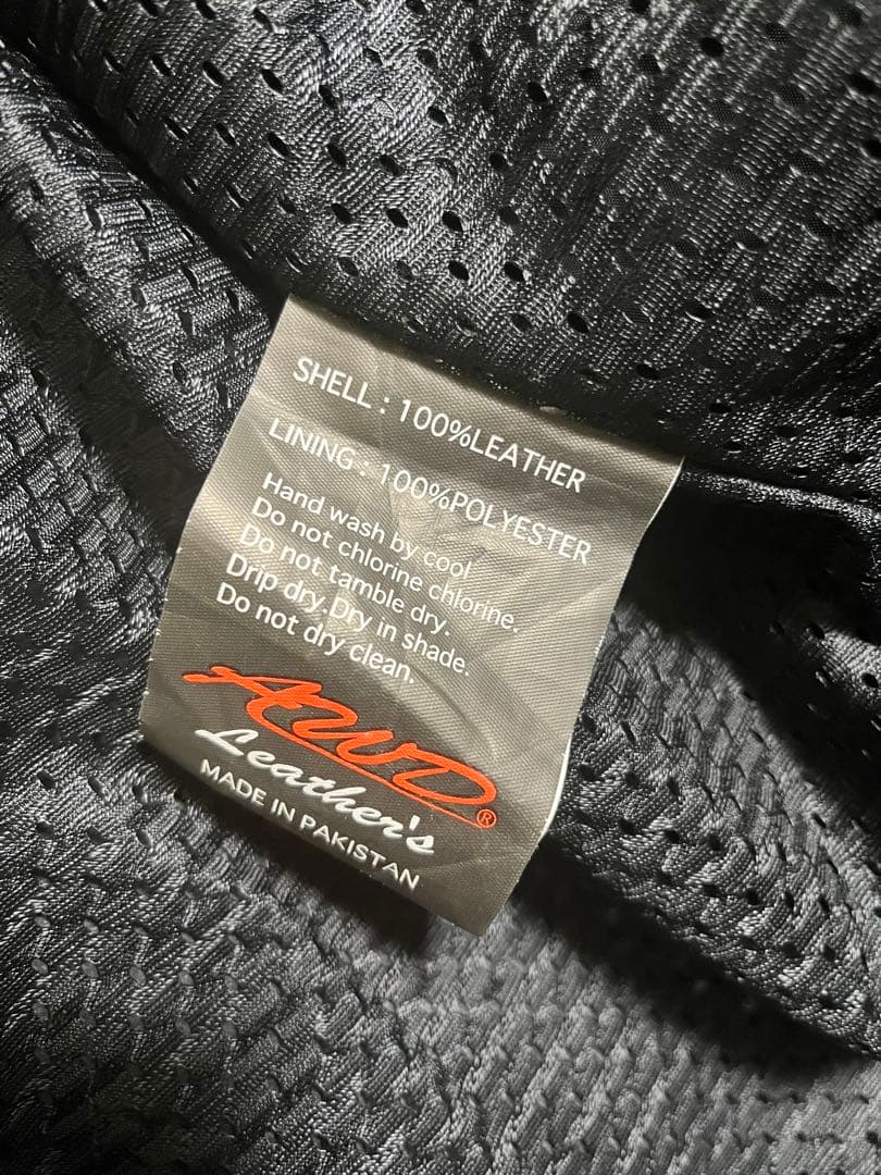 【希少品】AWD Leathers ダブルレザージャケット LL 値下げしました