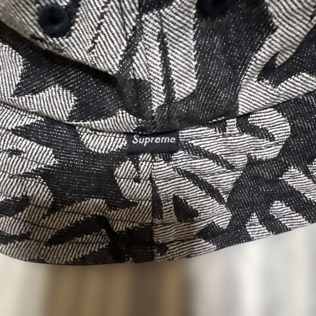帽子 Supreme Fat Tip Jacquard Denim Crusher