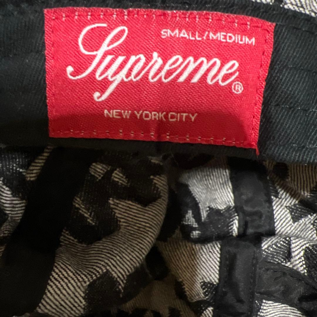 帽子 Supreme Fat Tip Jacquard Denim Crusher