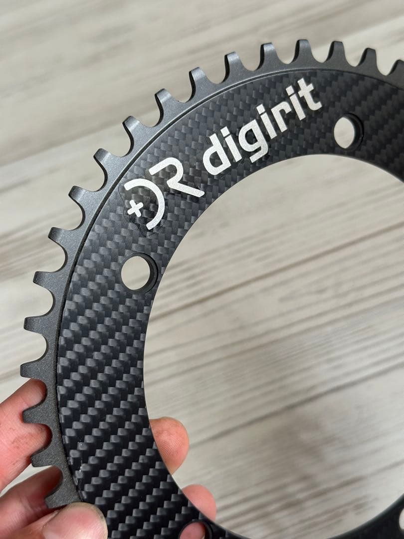digirit カーボンチェーンリング 48T トラック/シングルスピード