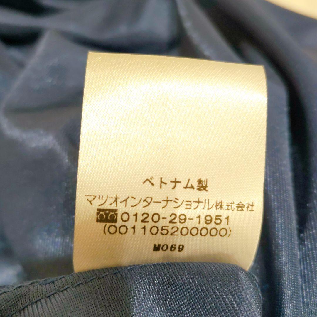 【麻100%】センソユニコ　イオコムイオ　ワンピース（38）リネンチェック　青系