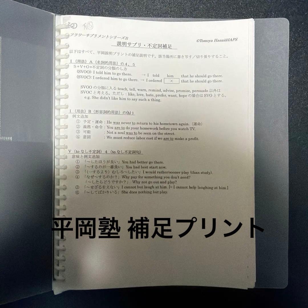平岡塾 補足プリント 説明サプリ等 +αのプリント類