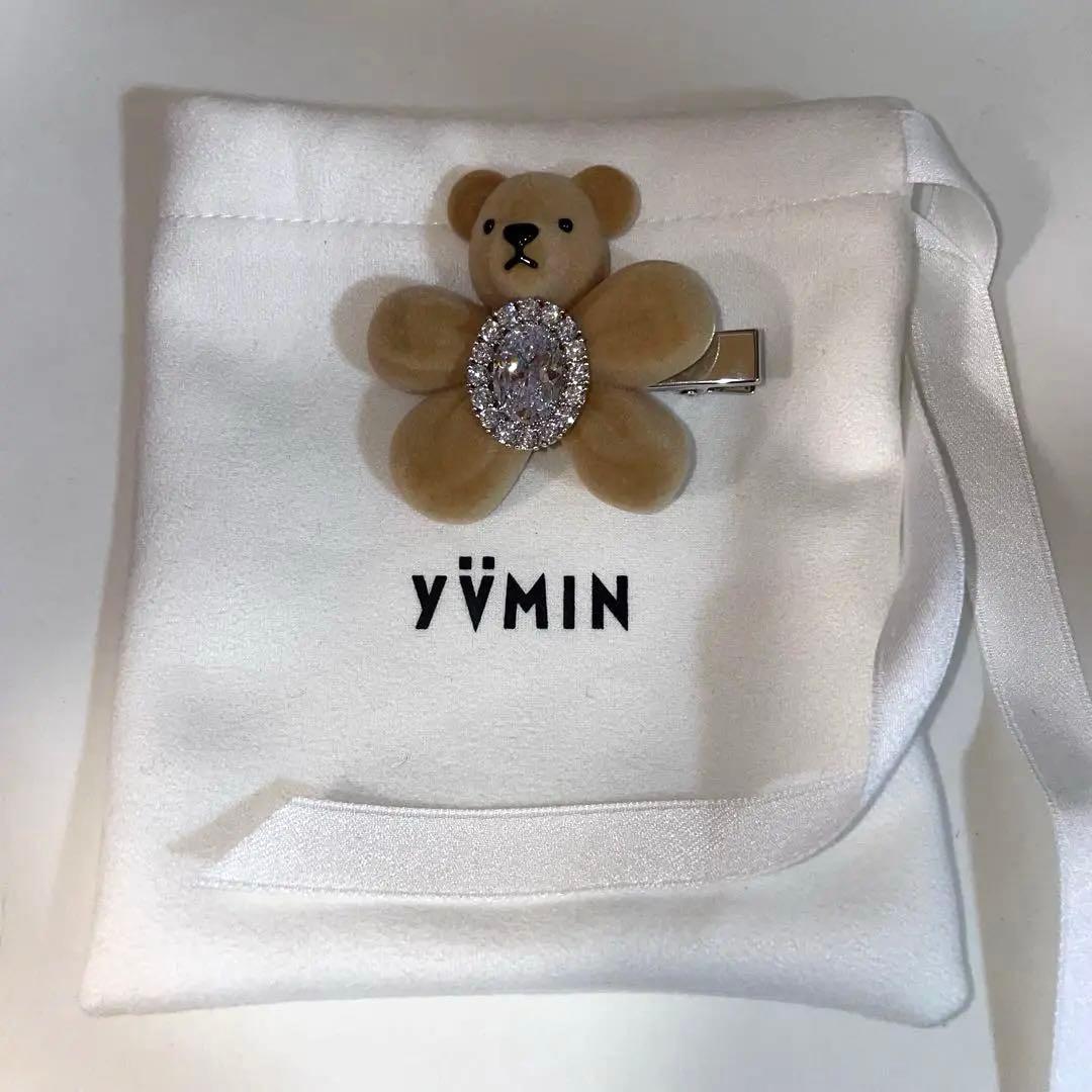 yvmin YVMIN クマ型ヘアピン ベージュ