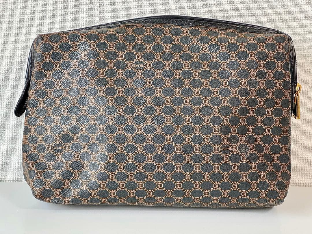 ☆CELINE オールドセリーヌ　マカダム柄 セカンドバッグ 保管品☆