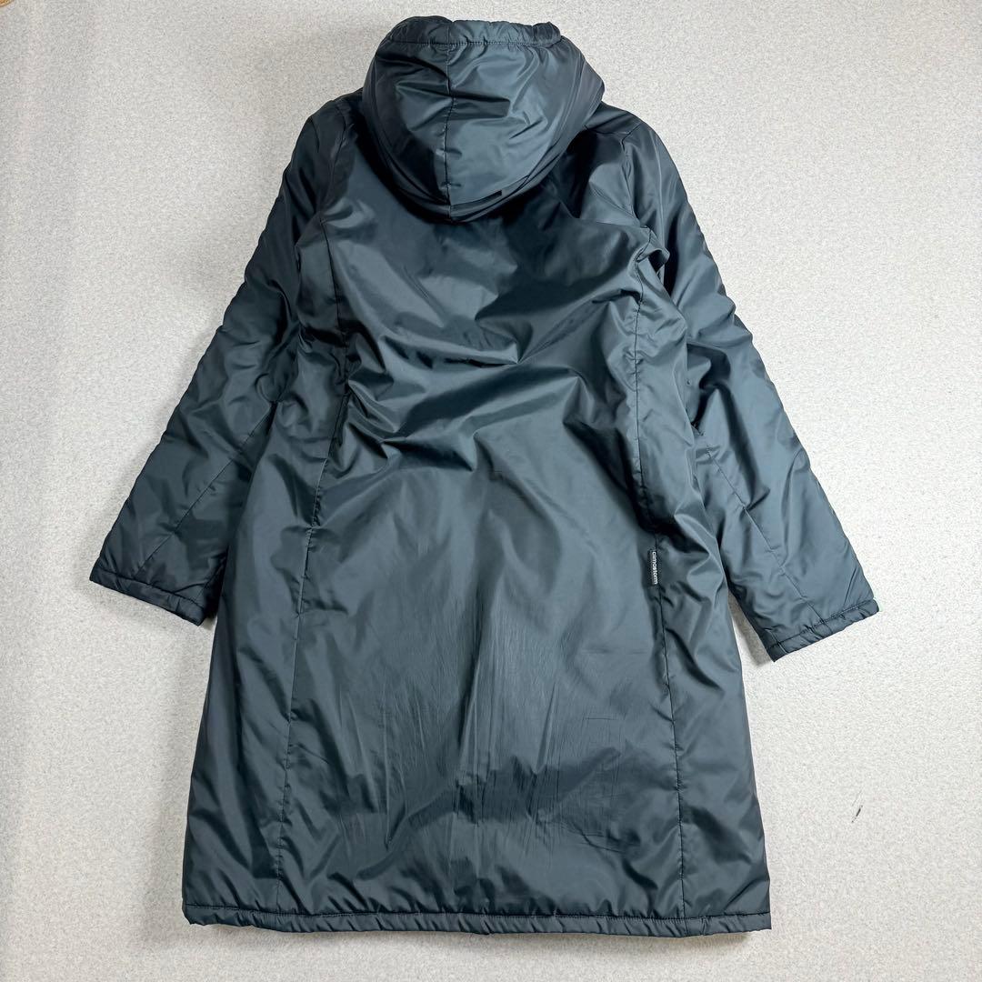 極美品　adidas アディダス　洗える　中綿ベンチコート　Lサイズ　グレー