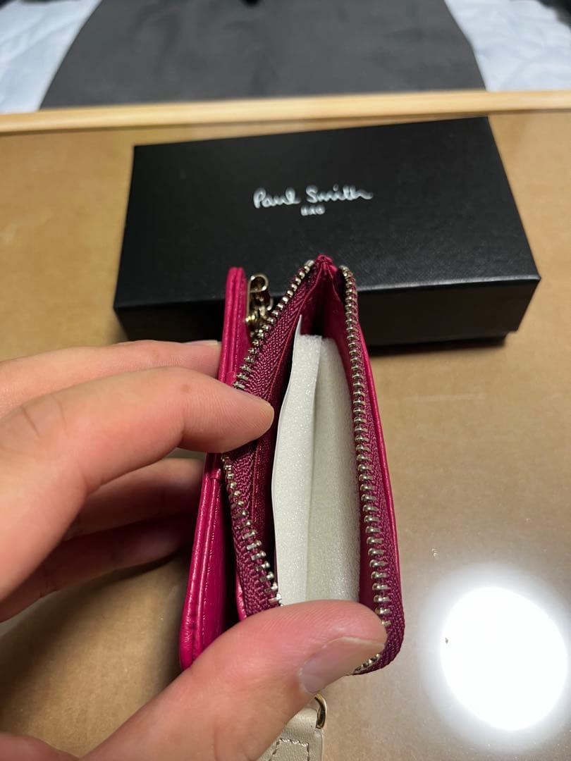 Paul Smith ピンク レザー キーケース