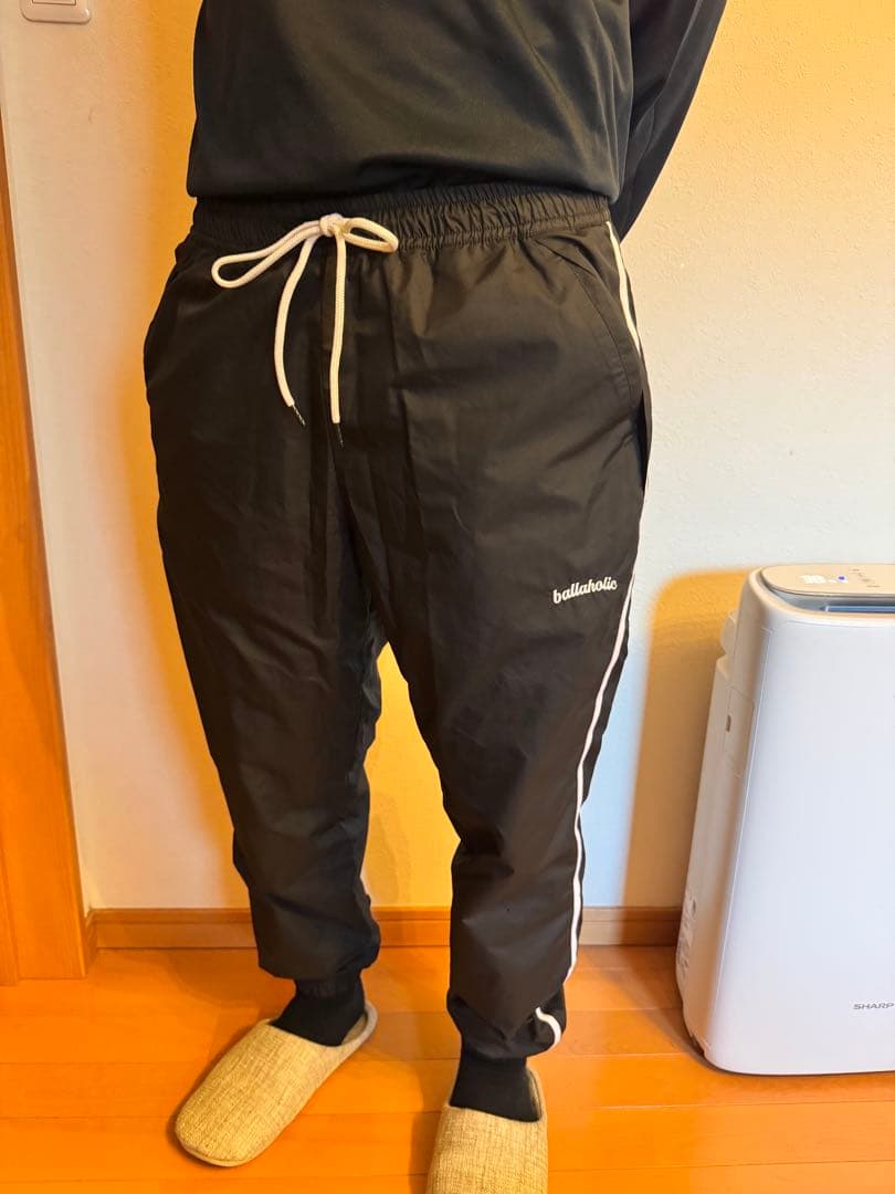 ballaholic サイドライン パンツ ブラック