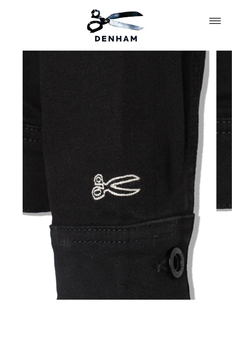 DENHAM AMSTERDAM POCKET BLFM30 ブラックジャケット