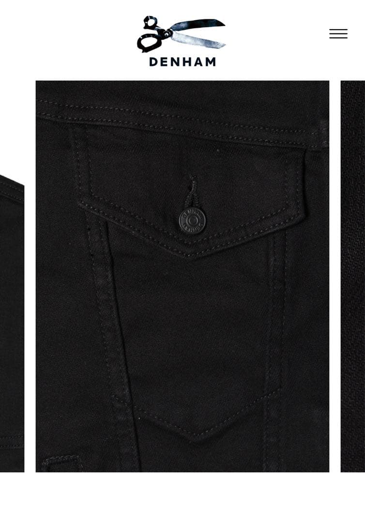 DENHAM AMSTERDAM POCKET BLFM30 ブラックジャケット