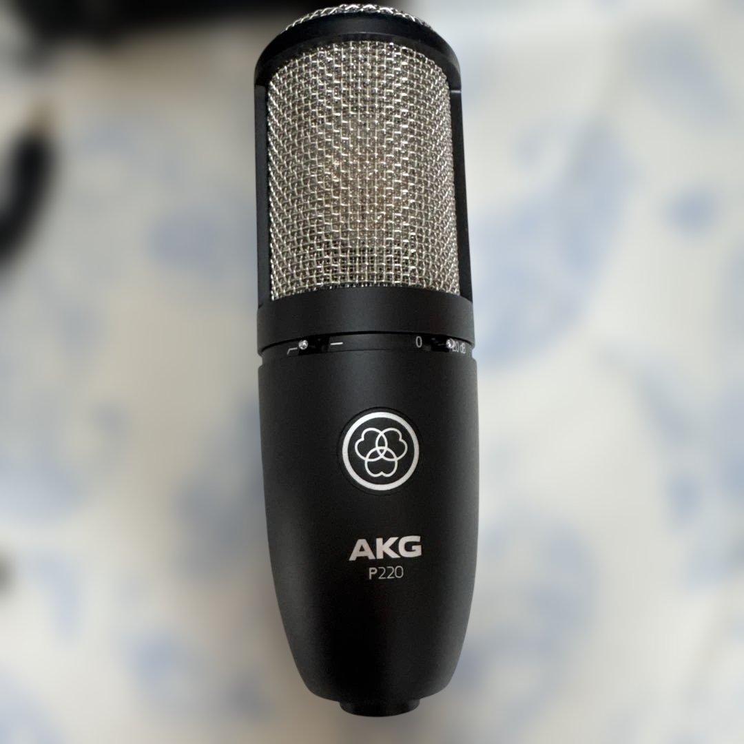 AKG p220 マイク　モニターヘッドホン　セット