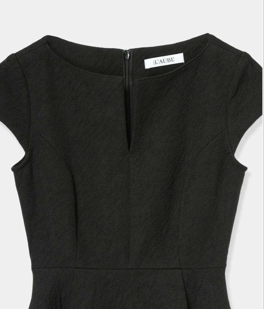 ワンピース L'AUBE BLANC Keyneck Jacquard Dress
