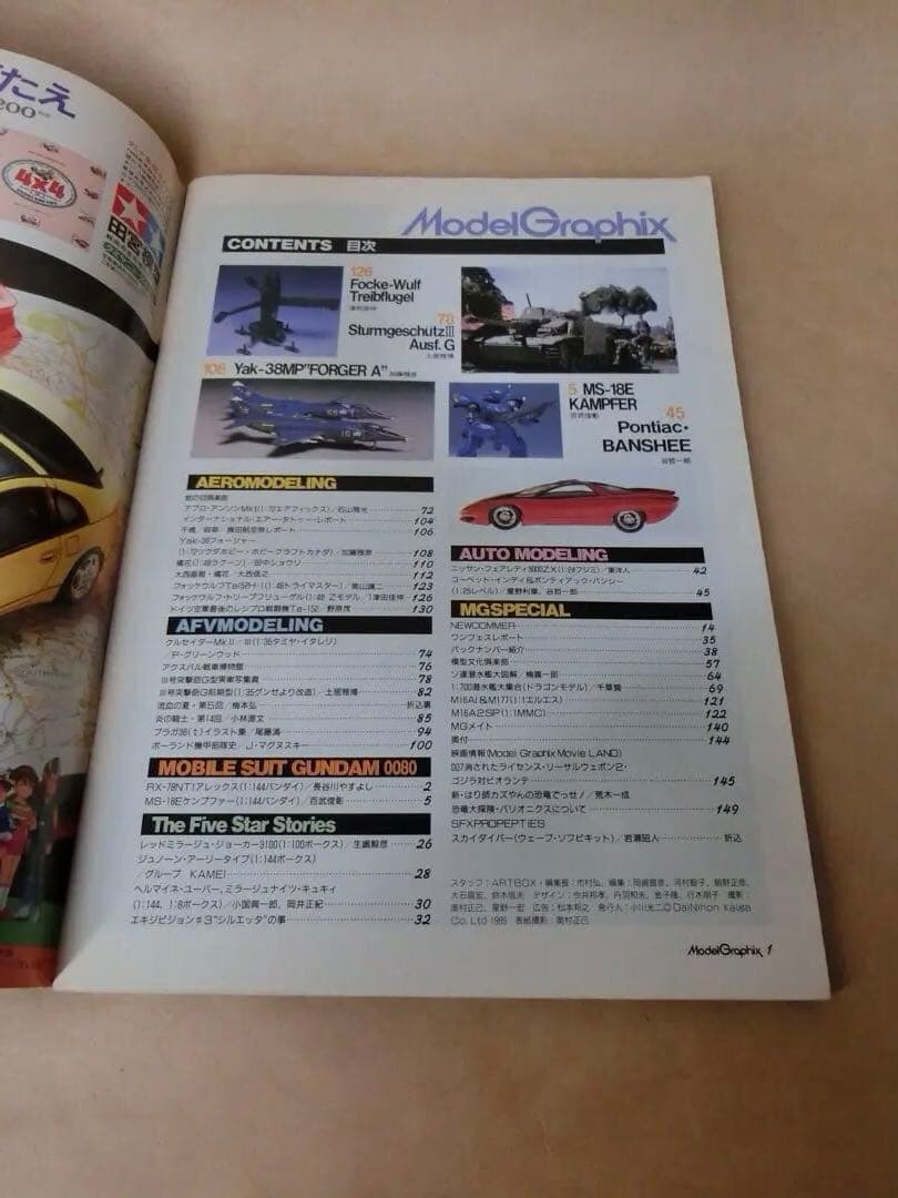 モデルグラフィックス　1989年〜1990年ごろの13冊