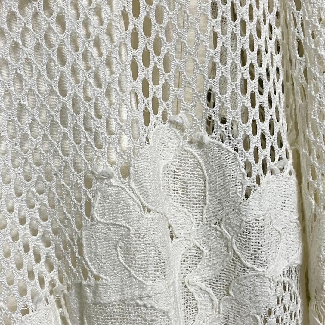 美品 Omekashiメッシュレーススカラップワンピース オメカシ 総レース