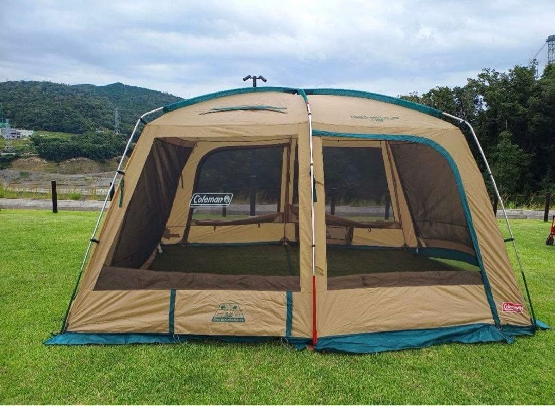 Coleman シェイドタフスクリーンタープキャンプテント メッシュ窓付き