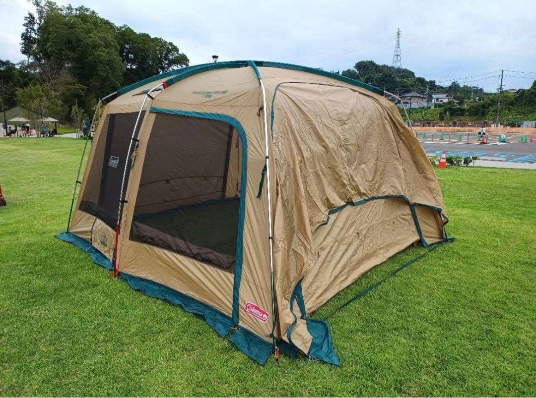 Coleman シェイドタフスクリーンタープキャンプテント メッシュ窓付き