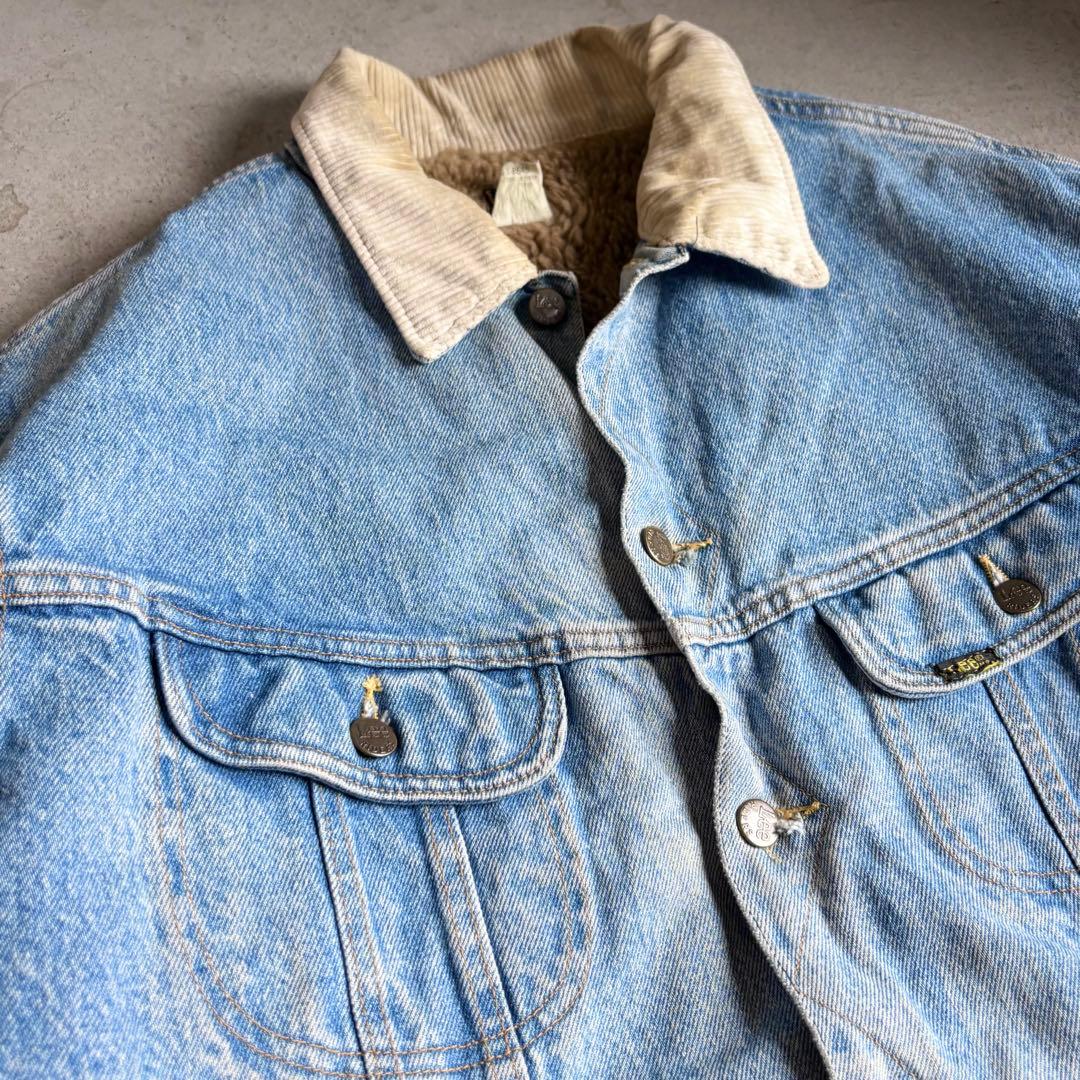 【Lee】USA製 Boa Denim Trucker Jacket XL