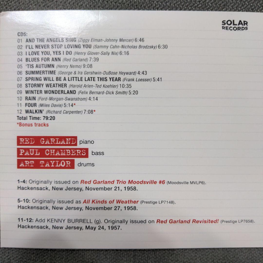 Red Garland 「Complete Studio Recordings」