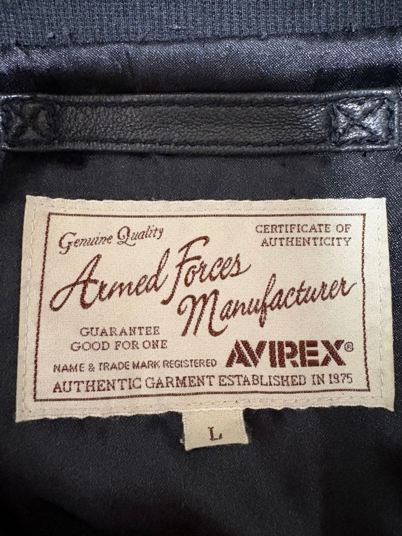 avirex ラムレザーブルゾン
