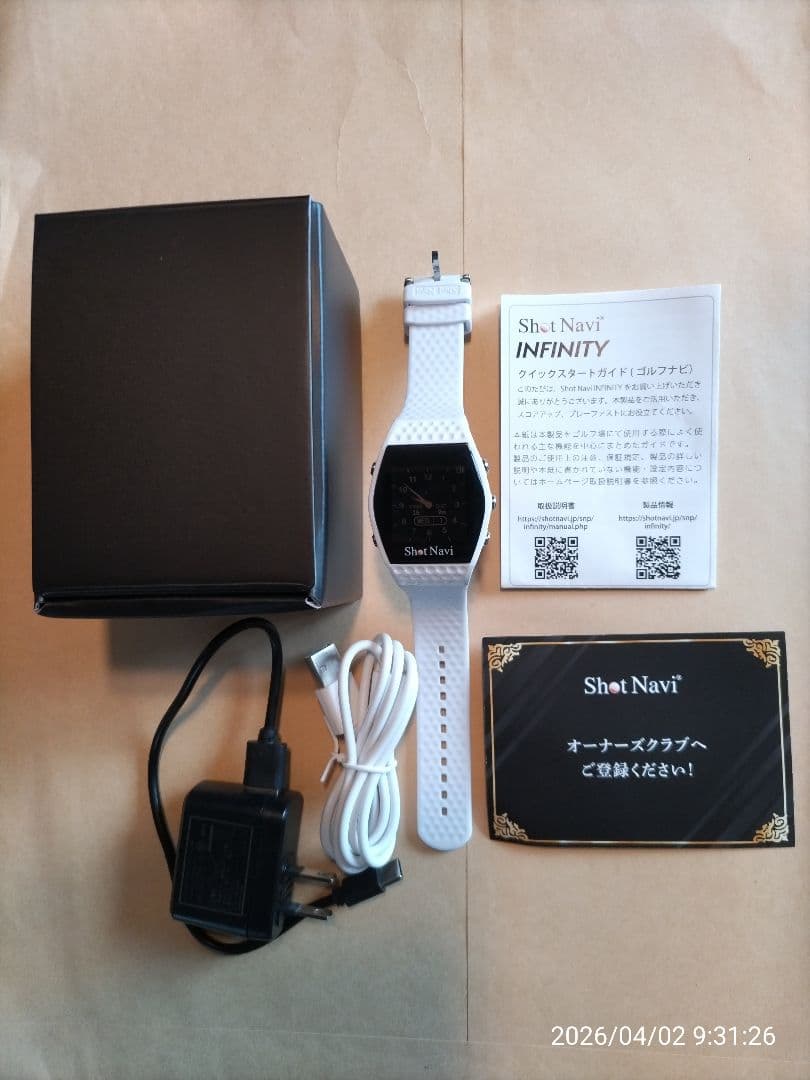 値下げ、Shot Navi ショットナビ INFINITY 腕時計型GPSナビ