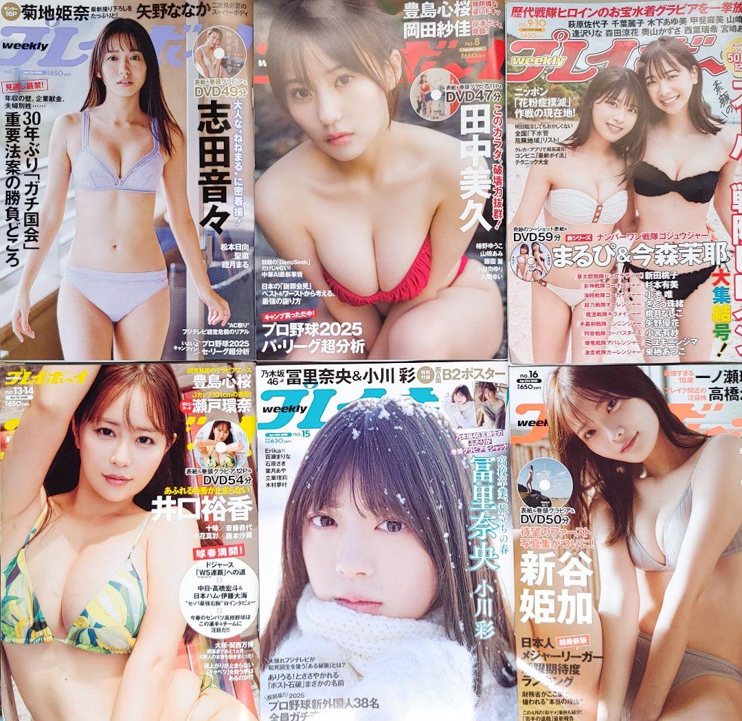 「週刊プレイボーイ2024・2025」30冊まとめ売り(No.33～18)集英社