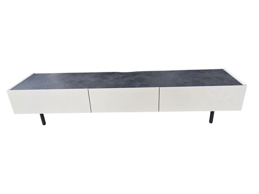 【美品】パモウナテレビ台幅200cm シルキーアッシュテレビボード日本製