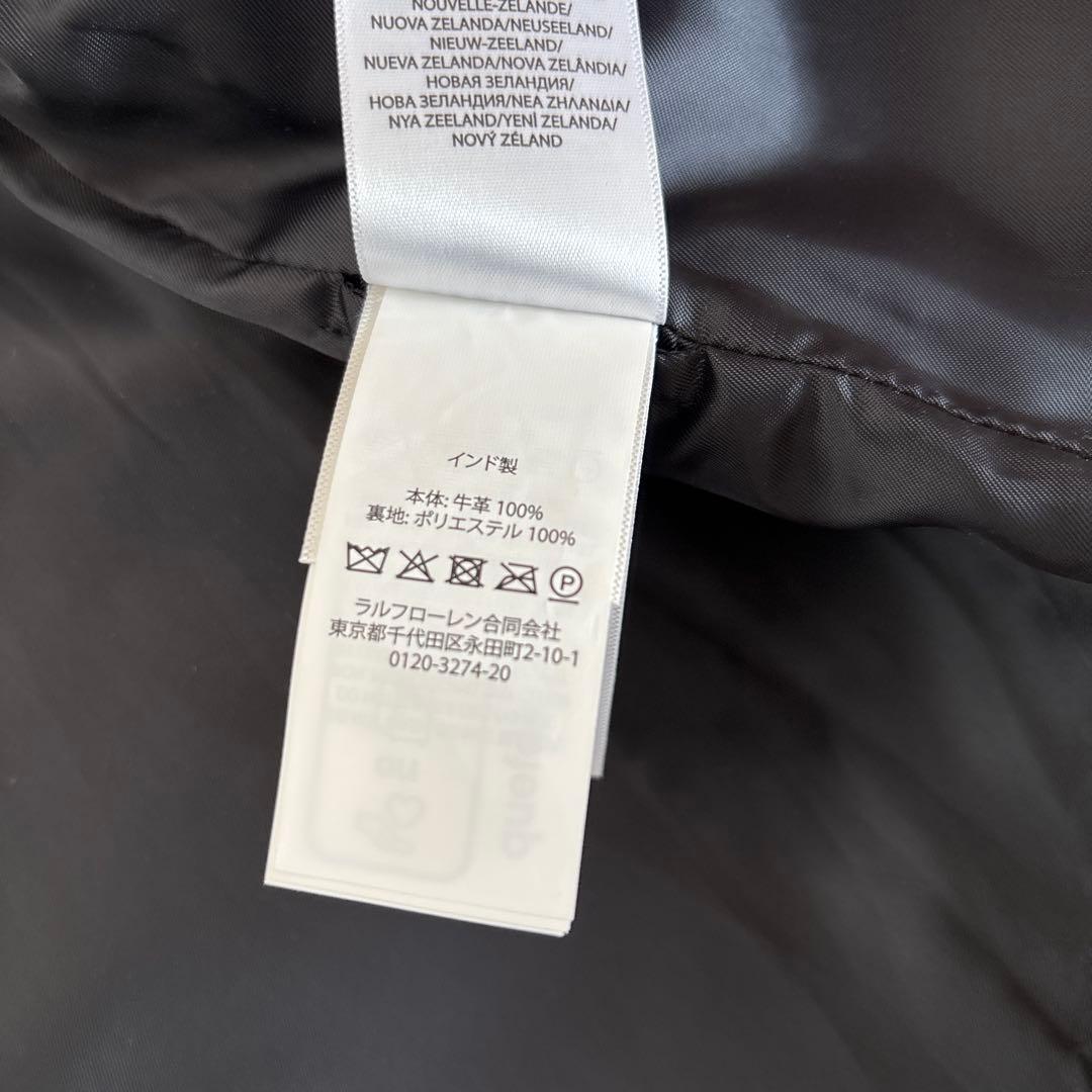 ボ*ン様 ラルフローレン牛革レザージャケットPOLO RRL RalphRLXタ