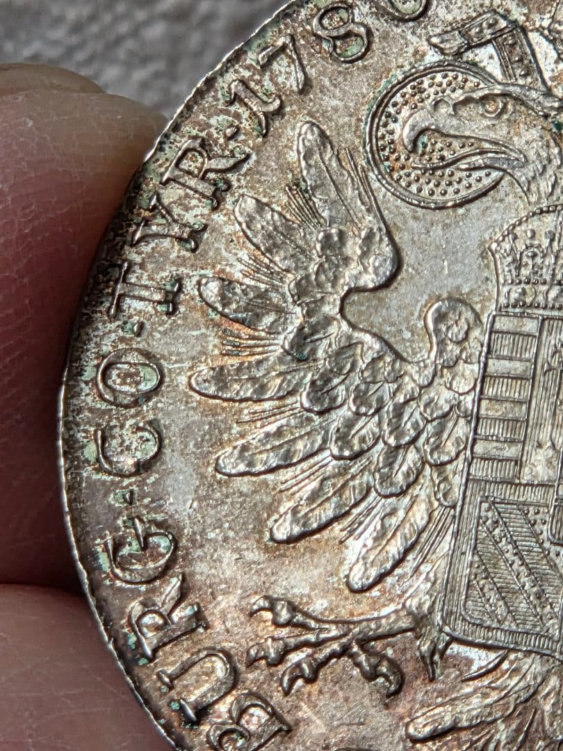 オーストリア共和国　マリアテレジア　1ターレル銀貨 再鋳貨　1780