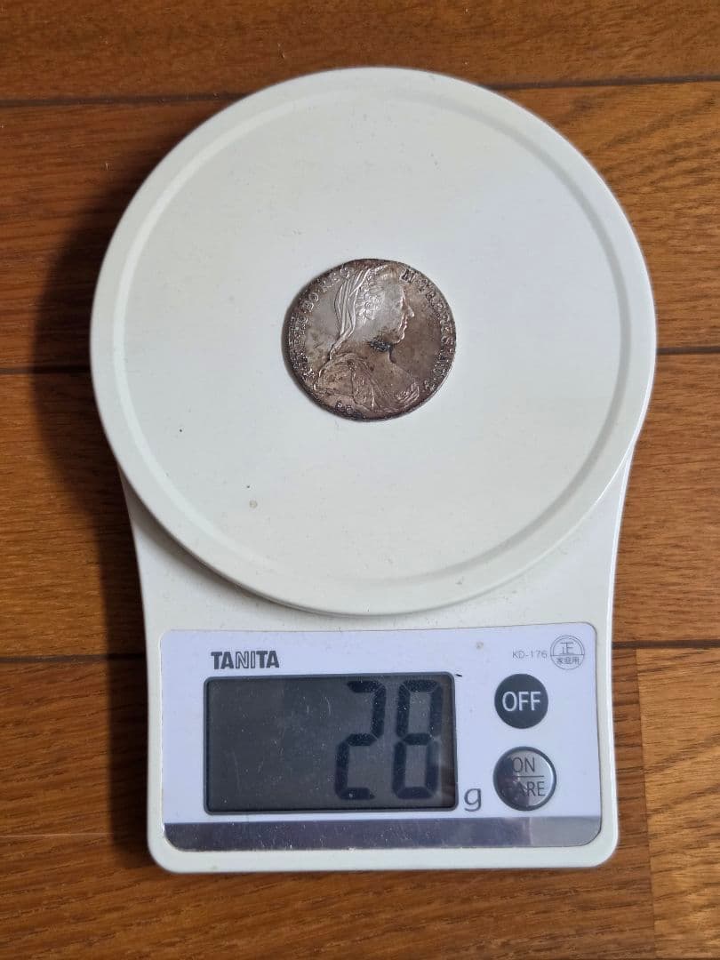 オーストリア共和国　マリアテレジア　1ターレル銀貨 再鋳貨　1780