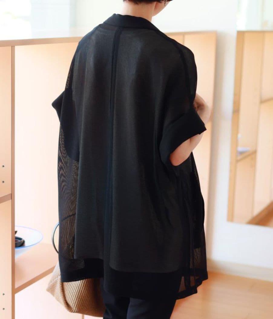 ■美品 Dignite collier ディニテコリエ メッシュ半袖ジャケット